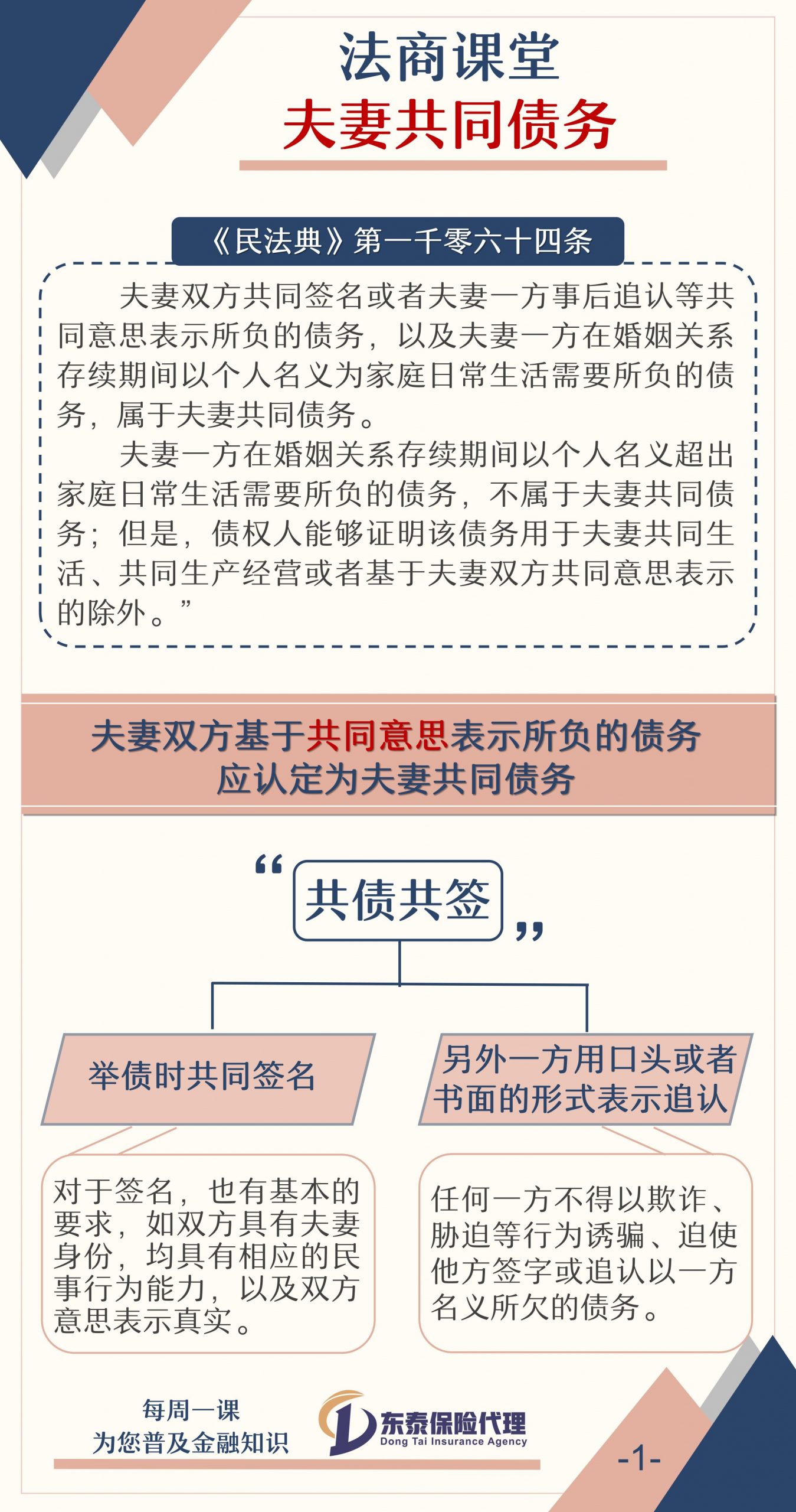 法商课堂——夫妻共同债务
